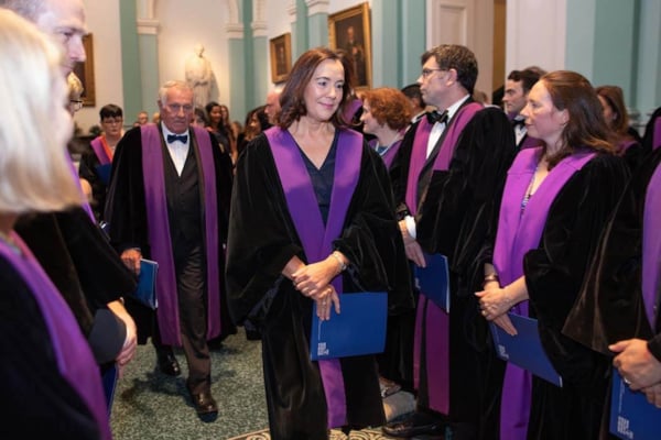 Fellows at a conferring ceremony